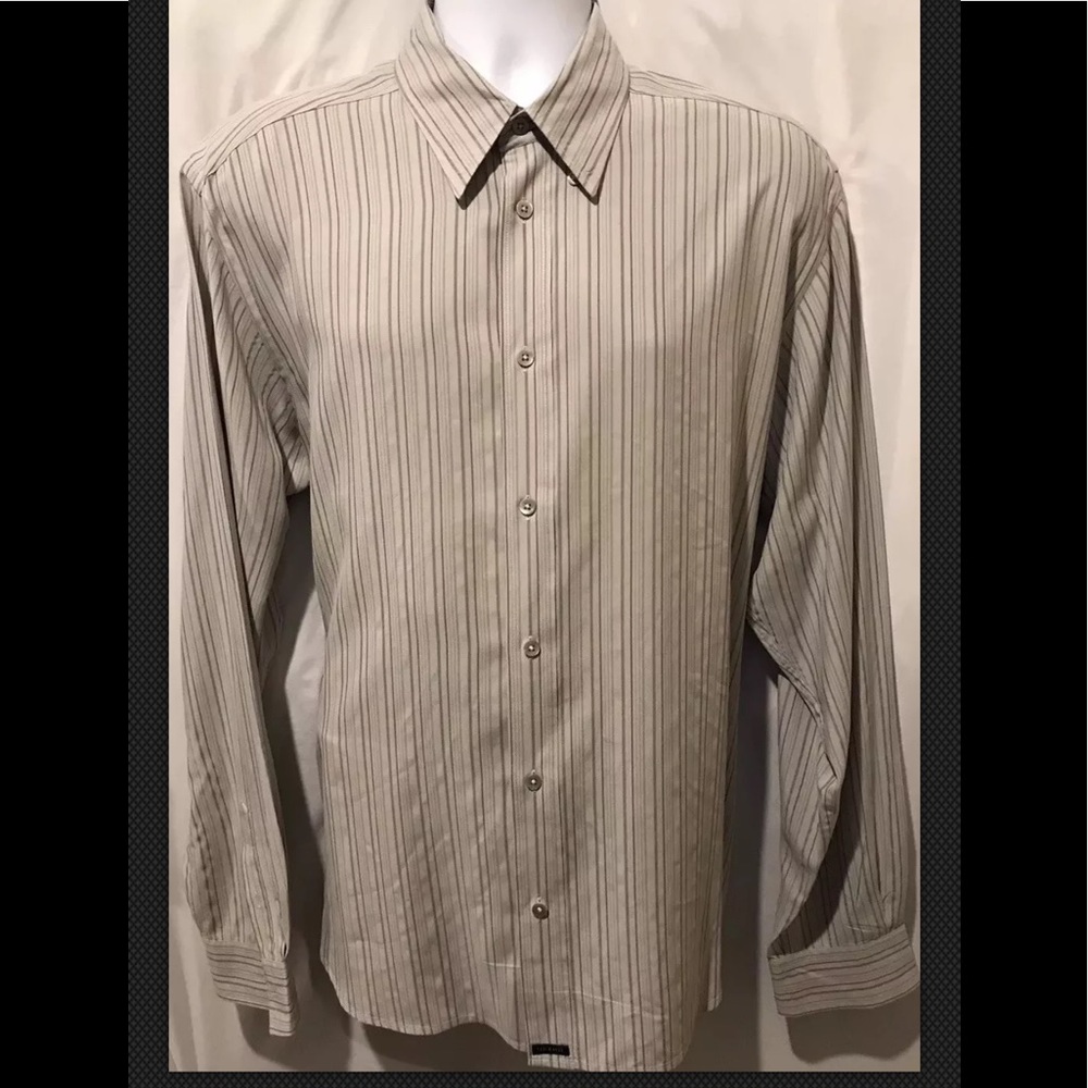 TED BAKER London Men’s Dress Button Shirt Striped - Picture 3 of 10